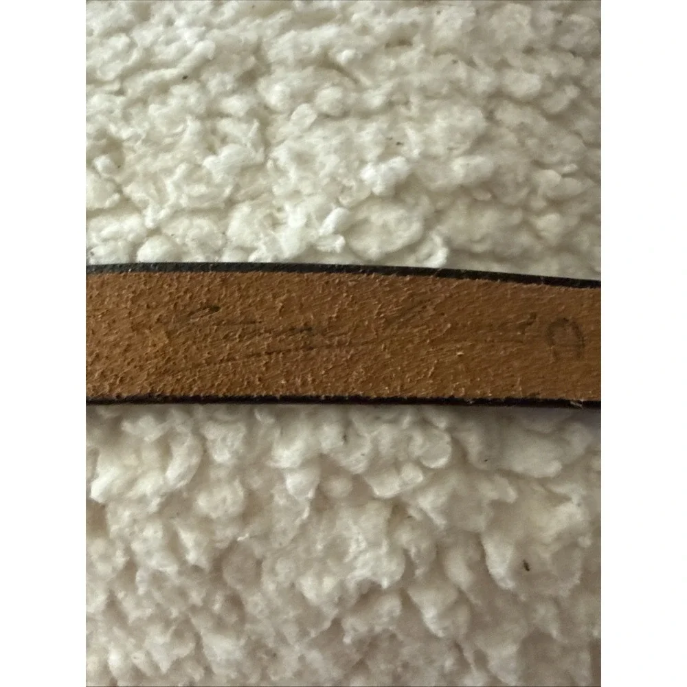 Vintage Etienne Aigner Burgundy Leather Belt –Size 28